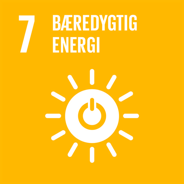 Ikon for verdensmål nr. 7 - Bæredygtig energi